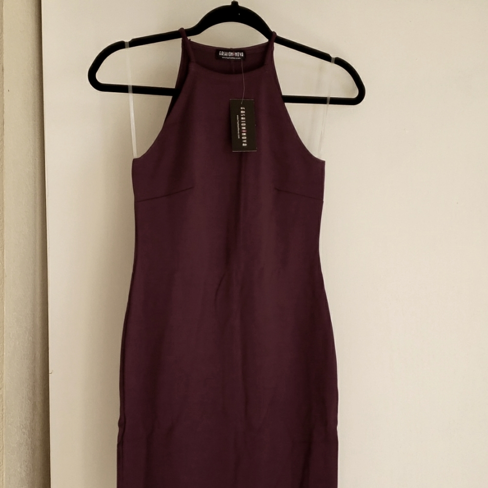Fashion Nova Plum Dress NWT